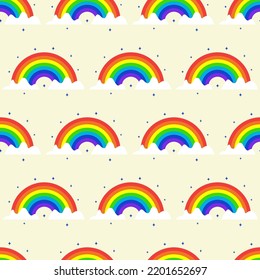 Rainbow pattern colorful style for kids holidays