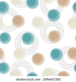 Rainbow Pattern Cute Design. Seamless Holiday Ball.  Seamless dotted pattern with pink circles and leopard print. 