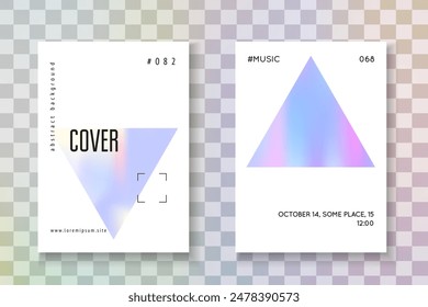 Rainbow Pattern. Gradient Presentation. Blue Iridescent Cover. Colorful Pearl Illustration. Modern Concept. Color Mesh. Vintage Vector. Purple Rainbow Pattern