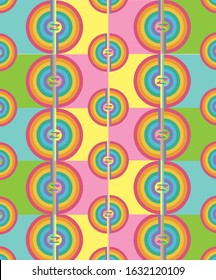 Rainbow pattern of illustration. Colorful abstract layer of background. 