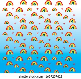 rainbow pattern for kids clothes