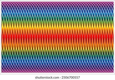 Rainbow pattern knurling background pattern style