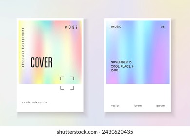 Rainbow Pattern. Modern Design. Fashion Screen. Spectrum Fluid. Pearlescent Background. Pink Geometric Label. Colorful 90s Illustration. Violet Rainbow Pattern