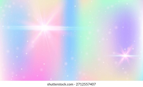 Padrão do Arco-íris. Fundo De Fada Rosa E Bonito Gradiente De Unicórnio. Holograma mágico roxo. Papel De Parede De Aquarela Abstrata De Sonho De Doce Cósmico. Padrão Arco-íris Azul.