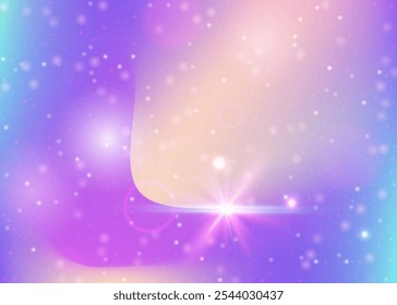 Rainbow Pattern. Pink Fairy Hologram. Unicorn Background. Holographic Mystical Invite. Purple Colorful Gradient. Blue Blurred Invitation. Princess Texture. Candy Rainbow Pattern.