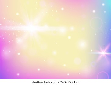 Rainbow Pattern. Pink Kawaii Background. Unicorn Gradient. Fairytale Galaxy Mesh. Purple Girlish Hologram. Lilac Abstract Invitation. Magic Texture. Neon Rainbow Pattern.