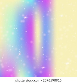 Rainbow Pattern. Purple Kawaii Gradient. Fairy Background. Holographic Girlish Mesh. Pink Pastel Hologram. Lilac Cosmic Invitation. Magic Texture. Candy Rainbow Pattern.