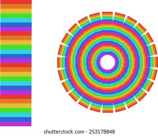 rainbow pattern vector