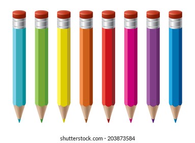 Rainbow pencils