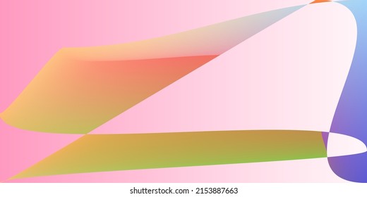 Rainbow Pink Color Dynamic Digital Farbverlauf Mesh. Technologie-Neon Form unscharfer Hintergrund. Moderne Multi-Farb-Minimal-Fluid-glatte Oberfläche. Glatte psychedelische Layers Futuristische Illustration.