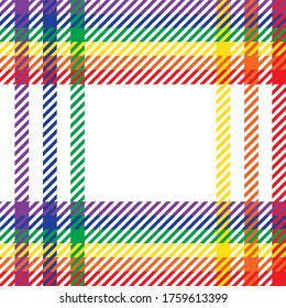 Rainbow Plaid, checkered, tartan seamless pattern suitable for fashion textiles and graphics