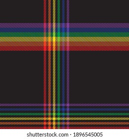 Rainbow Plaid, checkered, tartan seamless pattern suitable for fashion textiles and graphics