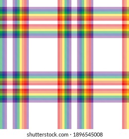 Placa de arcoiris, de cuadros, sin soldadura de color escocés, adecuada para textiles y gráficos de moda