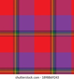 Rainbow Plaid, checkered, tartan seamless pattern suitable for fashion textiles and graphics