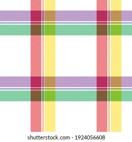 Rainbow Plaid, checkered, tartan seamless pattern suitable for fashion textiles and graphics