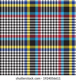 Rainbow Plaid, checkered, tartan seamless pattern suitable for fashion textiles and graphics