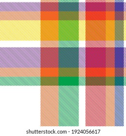 Rainbow Plaid, checkered, tartan seamless pattern suitable for fashion textiles and graphics