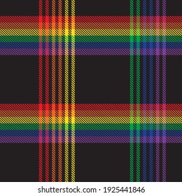 Rainbow Plaid, checkered, tartan seamless pattern suitable for fashion textiles and graphics