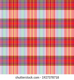 Rainbow Plaid, checkered, tartan seamless pattern suitable for fashion textiles and graphics