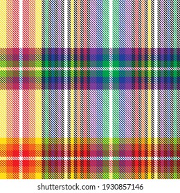 Rainbow Plaid, checkered, tartan seamless pattern suitable for fashion textiles and graphics