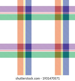 Rainbow Plaid, checkered, tartan seamless pattern suitable for fashion textiles and graphics
