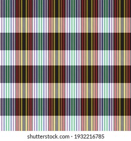 Rainbow Plaid, checkered, tartan seamless pattern suitable for fashion textiles and graphics