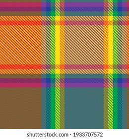 Rainbow Plaid, checkered, tartan seamless pattern suitable for fashion textiles and graphics