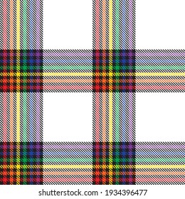 Rainbow Plaid, checkered, tartan seamless pattern suitable for fashion textiles and graphics