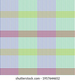 Placa de arcoiris, de cuadros, sin soldadura de color escocés, adecuada para textiles y gráficos de moda