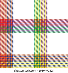Rainbow Plaid, checkered, tartan seamless pattern suitable for fashion textiles and graphics