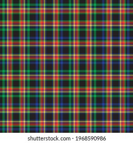 Rainbow Plaid, checkered, tartan seamless pattern suitable for fashion textiles and graphics