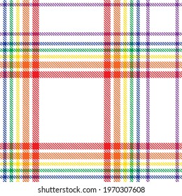 Rainbow Plaid, checkered, tartan seamless pattern suitable for fashion textiles and graphics