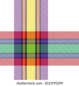 Rainbow Plaid, checkered, tartan seamless pattern suitable for fashion textiles and graphics
