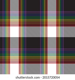 Rainbow Plaid, checkered, tartan seamless pattern suitable for fashion textiles and graphics