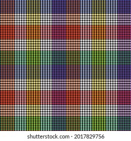 Rainbow Plaid, checkered, tartan seamless pattern suitable for fashion textiles and graphics