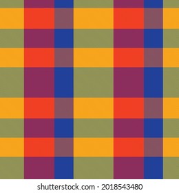 Rainbow Plaid, checkered, tartan seamless pattern suitable for fashion textiles and graphics