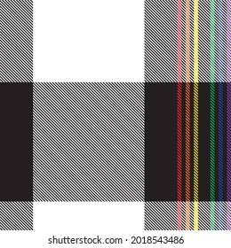 Rainbow Plaid, checkered, tartan seamless pattern suitable for fashion textiles and graphics