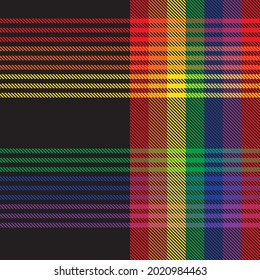 Rainbow Plaid, checkered, tartan seamless pattern suitable for fashion textiles and graphics