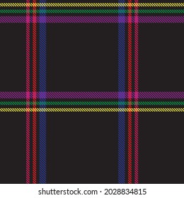 Rainbow Plaid, checkered, tartan seamless pattern suitable for fashion textiles and graphics