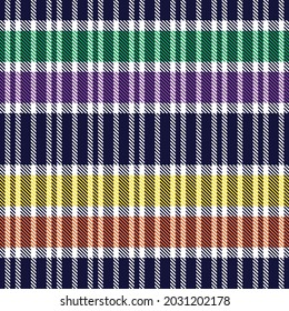 Placa de arcoiris, de cuadros, sin soldadura de color escocés, adecuada para textiles y gráficos de moda