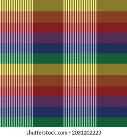 Rainbow Plaid, checkered, tartan seamless pattern suitable for fashion textiles and graphics