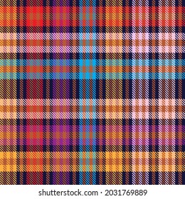 Rainbow Plaid, checkered, tartan seamless pattern suitable for fashion textiles and graphics