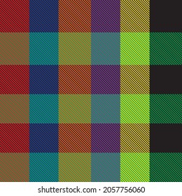 Rainbow Plaid, checkered, tartan seamless pattern suitable for fashion textiles and graphics