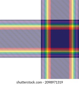 Rainbow Plaid, checkered, tartan seamless pattern suitable for fashion textiles and graphics