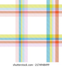 Rainbow Plaid, checkered, tartan seamless pattern for fashion textiles and graphics