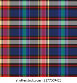 Rainbow Plaid, checkered, tartan seamless pattern for fashion textiles and graphics