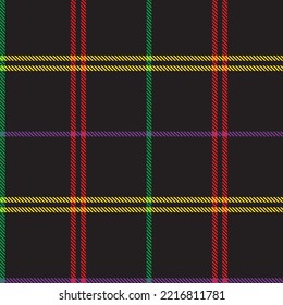 Rainbow Plaid, checkered, tartan seamless pattern suitable for fashion textiles and graphics