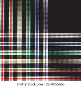 Regenbogen-Plaid, karierte, nahtlose Tartan-Muster, geeignet für Modetextilien und Grafiken