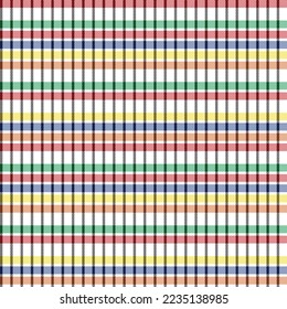 Rainbow Plaid, checkered, tartan seamless pattern suitable for fashion textiles and graphics