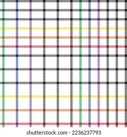 Rainbow Plaid, checkered, tartan seamless pattern suitable for fashion textiles and graphics